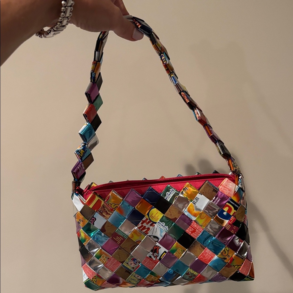 Adorable Candy Wrapper Purse 9”X 6”